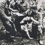 Jasenovac prisoner being beheaded with a saw