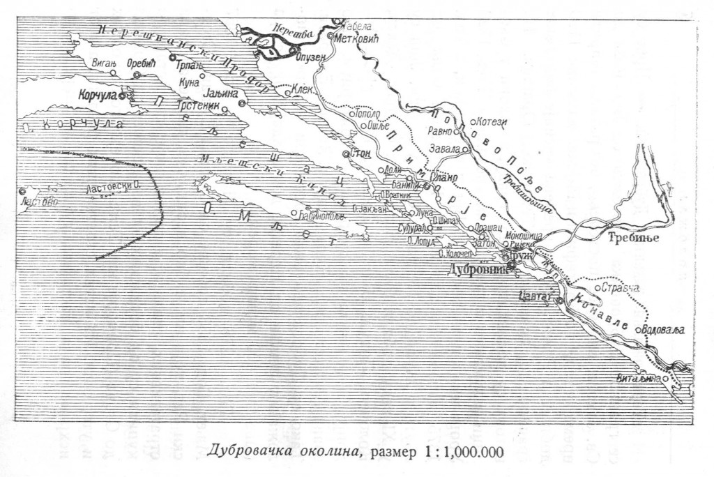 Карта Дубровника